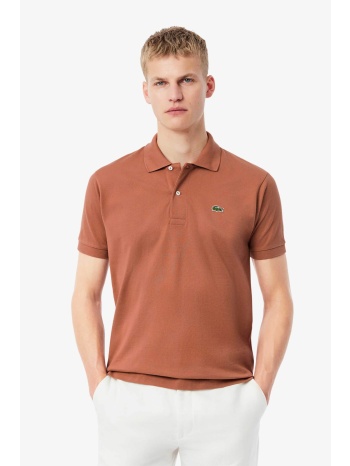 lacoste ανδρική μπλούζα πόλο πικέ κοντομάνικη με κεντημένο