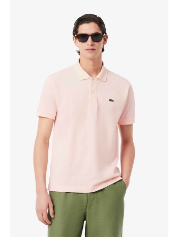 lacoste ανδρική μπλούζα πόλο πικέ κοντομάνικη με κεντημένο