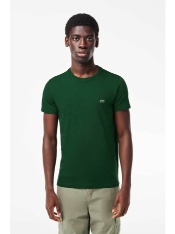 lacoste ανδρικό t-shirt με κεντημένο λογότυπο regular fit 