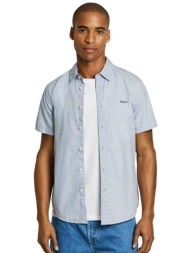 pepe jeans ανδρικό πουκάμισο με all-over print regular fit - pm308825 μπλε