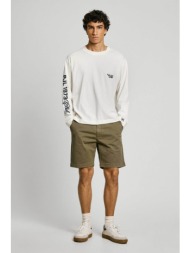 pepe jeans ανδρική βερμούδα chino regular fit - pm801181 λαδί