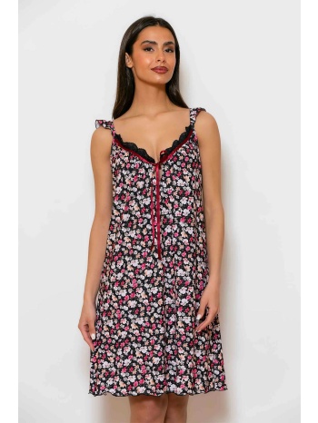 scherzo γυναικείο νυχτικό αμάνικο με floral print - 5658