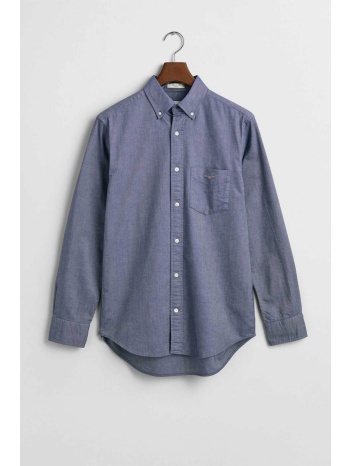 gant ανδρικό πουκάμισο button down oxford με τσέπη και