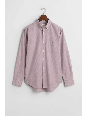 gant ανδρικό πουκάμισο button down poplin με ψιλό ριγέ