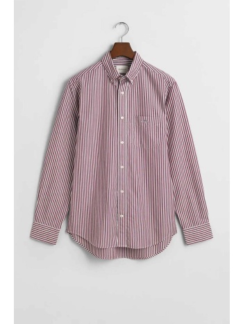 gant ανδρικό πουκάμισο button down classic poplin με ριγέ