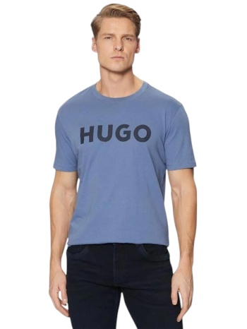 hugo boss ανδρικό t-shirt με logo print regular fit