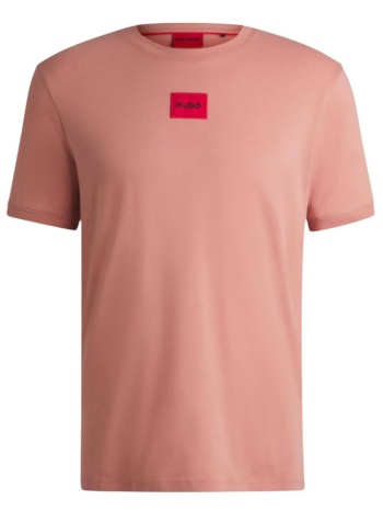 hugo boss ανδρικό t-shirt με contrast logo patch regular
