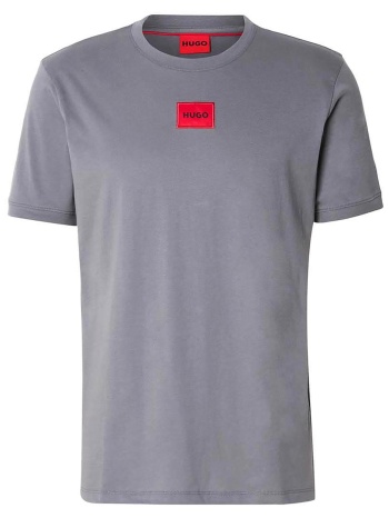 hugo boss ανδρικό t-shirt με contrast logo patch regular