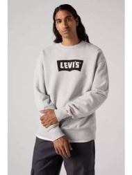 levi`s® ανδρική μπλούζα φούτερ με λογότυπο relaxed fit - 000ms0013 γκρι