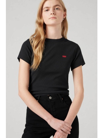 levi`s® γυναικείο t-shirt cropped με λογότυπο slim fit