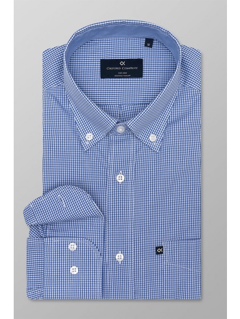 oxford company ανδρικό πουκάμισο με καρό σχέδιο regular fit