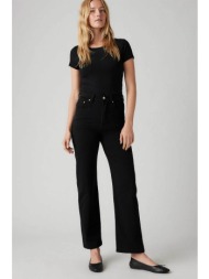 levi`s® γυναικείο ψηλόμεσο τζιν παντελόνι `ribcage straight ankle` - 726930012 μαύρο