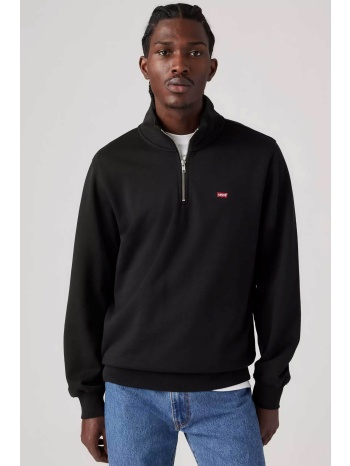 levi`s® ανδρικό μονόχρωμο πουλόβερ fleece με λογότυπο