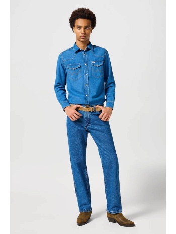 wrangler® ανδρικό τζιν παντελόνι πεντάτσεπο straight fit