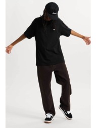 vans ανδρικό t-shirt loose fit `left chest embroidered logo` - vn000p1pblk1 μαύρο