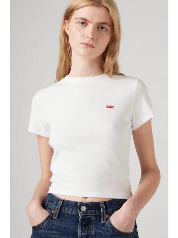 levi`s® γυναικείο t-shirt cropped με λογότυπο slim fit