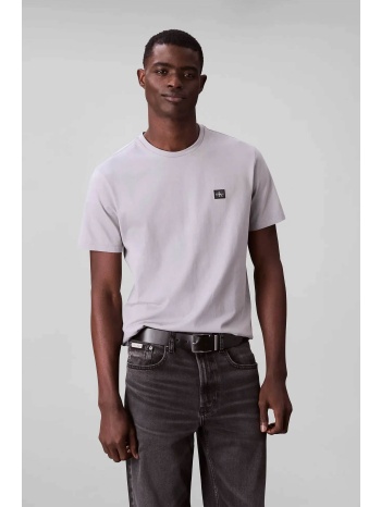 calvin klein jeans ανδρικό t-shirt μονόχρωμο με λογότυπο