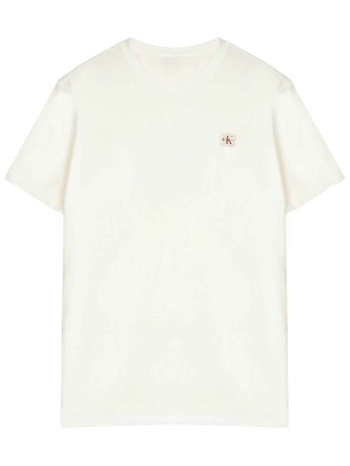 calvin klein jeans ανδρικό t-shirt μονόχρωμο με λογότυπο