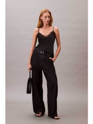 calvin klein jeans γυναικείο παντελόνι τζιν barrel fit - lv047c796g μαύρο