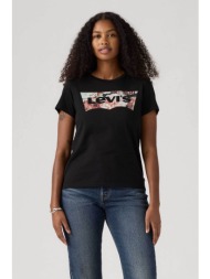 levi`s® γυναικείο t-shirt μονόχρωμο `perfect tee` - 173690632 μαύρο