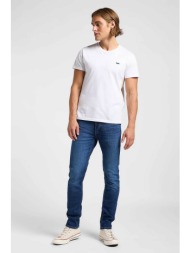 lee® ανδρικό τζιν παντελόνι πεντάτσεπο slim fit `luke` - 112365111 denim blue