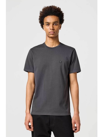 wrangler® ανδρικό t-shirt `sign off` - 112351320 μαύρο