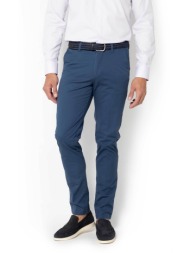 the bostonians ανδρικό παντελόνι chino twill modern fit - cn1154t596 μπλε ραφ
