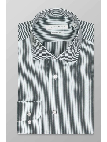 oxford company ανδρικό πουκάμισο με ριγέ σχέδιο regular fit