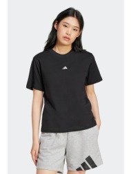 adidas γυναικείο t-shirt με λογότυπο regular fit `essentials small logo` - jc5943 μαύρο