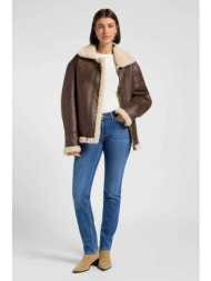 lee® γυναικείο ψηλόμεσο τζιν παντελόνι πεντάτσεπο slim fit `elly` - 112370903 denim blue