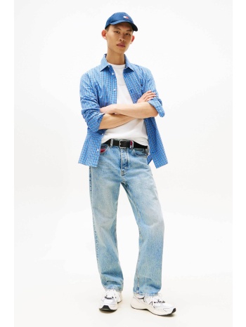 tommy jeans ανδρικό τζιν παντελόνι πεντάτσεπο regular fit  σε προσφορά