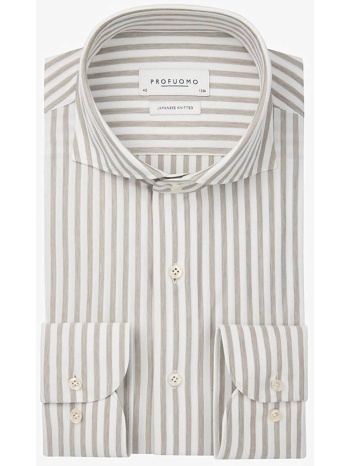 profuomo ανδρικό πουκάμισο με ριγέ σχέδιο slim fit 