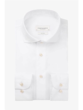 profuomo ανδρικό πουκάμισο μονόχρωμο slim fit - pp2h00010a
