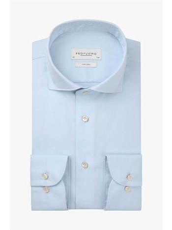 profuomo ανδρικό πουκάμισο μονόχρωμο slim fit - pp2h00010b