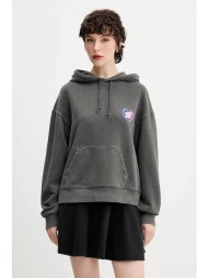tommy jeans γυναικεία μπλούζα φούτερ με logo print - dw0dw20945 μαύρο
