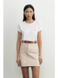 maison labiche γυναικείο t-shirt slim fit `amour poitou` - kwtamour λευκό