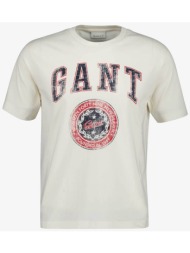 gant ανδρική μπλούζα t-shirt regular fit - 2003353 κρέμ
