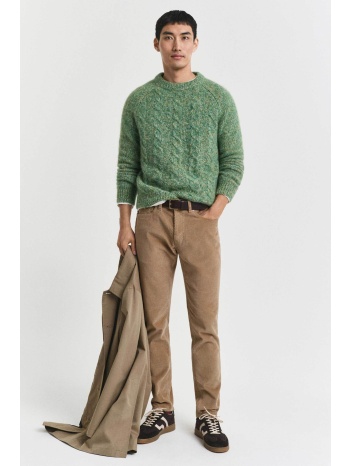 gant ανδρικό παντελόνι κοτλέ slim fit (34l) - 1000439 καφέ