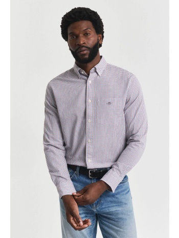 gant ανδρικό πουκάμισο button down με καρό σχέδιο regular σε προσφορά