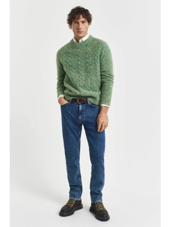 gant ανδρικό τζιν παντελόνι πεντάτσεπο regular fit (34l) 