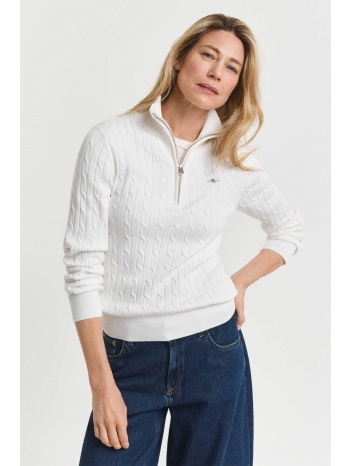 gant γυναικεία πλεκτή μπλούζα με cable-knit και 1/2