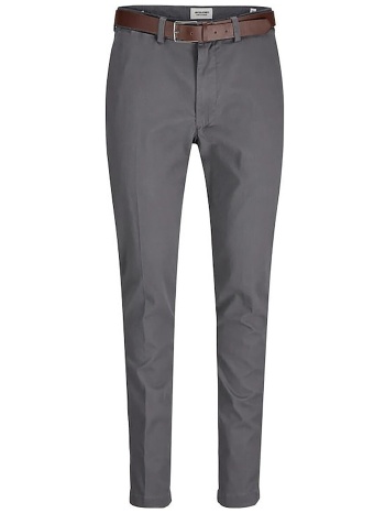 jack & jones ανδρικό παντελόνι chino μονόχρωμο slim fit 