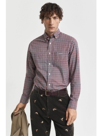 gant ανδρικό πουκάμισο button down με καρό σχέδιο regular σε προσφορά