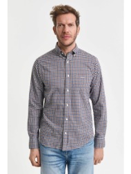 gant ανδρικό πουκάμισο button down με καρό σχέδιο regular fit - 3250233 καφέ