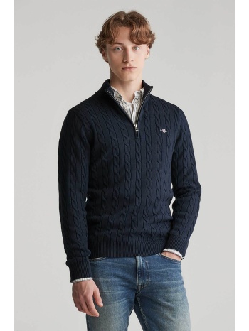 gant ανδρικό πουλόβερ με cable knit pattern, φερμουάρ 1/2 σε προσφορά