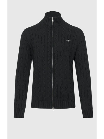 gant ανδρική πλεκτή ζακέτα με cable knit pattern και