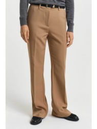 gant γυναικείο παντελόνι flare υφασμάτινο slim fit - 4150334 ταμπά