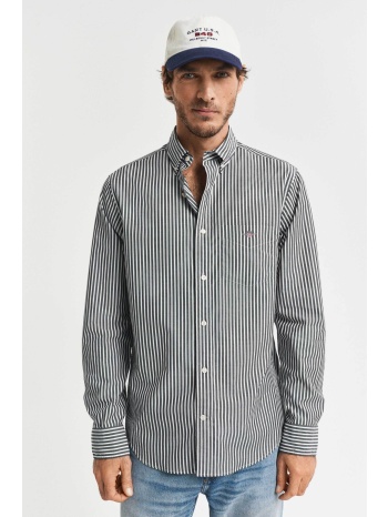 gant ανδρικό πουκάμισο button down classic poplin με ριγέ