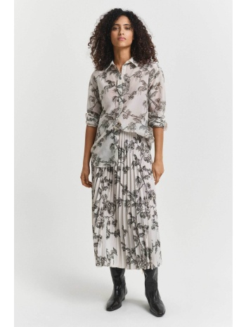 gant γυναικεία maxi φούστα με all-over print πλισέ 
