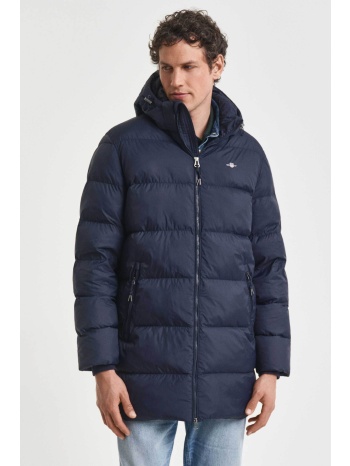 gant ανδρικό μακρύ μπουφάν puffer αδιάβροχο με καπιτονέ σε προσφορά